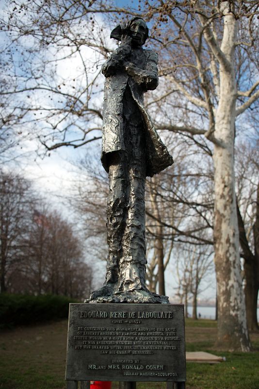 09-01 Statue Of Edouard Rene de Laboulaye Who Launched The Idea Of Building The Monument On Statue Of Liberty Island